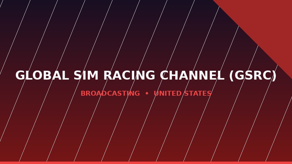 Global Sim Racing Channel (GSRC) cover banner