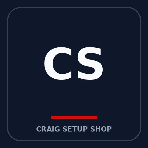 Craig Setup Shop